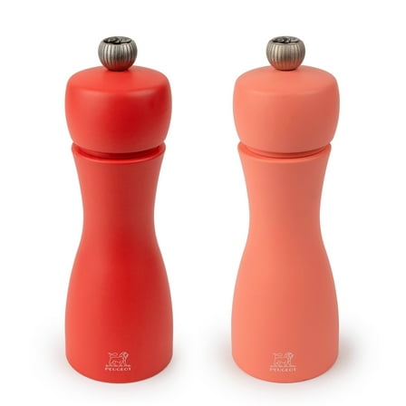 Peugeot Tahiti Duo 6 Inch Salt & Pepper Mill Set, Red Tones