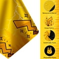 thumbnail image 3 of 4Pcs 2in1 Yellow Cartoon Birthday Party Decorations Tablecloth, 54" x 108" Table Cloth Disposable Rectangle Plastic Table Cover for Kids Baby Shower Party Supplies, 3 of 7