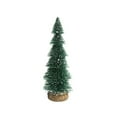 thumbnail image 2 of Lilgiuy Miniature Christmas Tree, 10.23x3.93 Inches Artificial Mini Christmas Tree Snow Stained Christmas Tree Christmas Decorations Tabletop Decoration with Wooden Base, 2 of 5