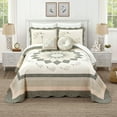 thumbnail image 3 of Modern Heirloom Harper Embroidered Square Decorative Pillow, Green, 16"X16", 3 of 5