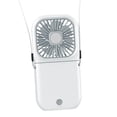 thumbnail image 4 of Ventilador de cuello, ventilador de escritorio, refrigeración plegable, 3 engranajes ajustables, ventilador portátil de velocidad, ventilador de mano, 4 of 8