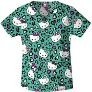 Hello Kitty Stars V-Neck Scrub Top