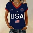 thumbnail image 2 of Outfmvch 4th of July Shirts Independence Day Tshirt Independence Day Usa Shirt American Flag Tee Tops 250 Anniversary Usa Shirt Short Sleeve Loose Top America Print Causal Tee Black L, 2 of 8
