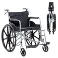 thumbnail image 1 of Silla de Ruedas Big Room Ligera Plegable Compacta con Freno 100 kg, 1 of 8