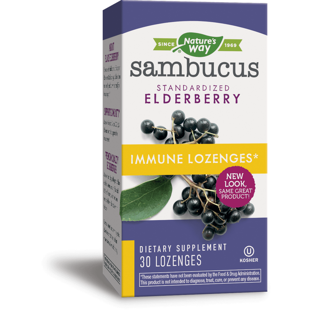 Natures Way Sambucus Immune Standardized Elderberry + Echinacea + Zinc