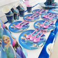 thumbnail image 4 of Disney-cubiertos desechables de la reina de las nieves para cumpleaños, decoración de fiesta de Frozen, Anna, Elsa, plato para niños, taza, suministros para Baby Shower, 4 of 5