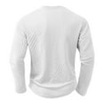 thumbnail image 4 of Lovzfmll Chandail en Molleton Jacquard à Manches Longues Col Rond pour Hommes, Chandail avec Design à Motifs pour Style Blanc, 2TG, 4 of 6