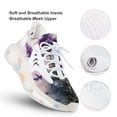 thumbnail image 3 of Purple Flowers Walking Shoes for Men Woman Lightweight Tennis Fashion Elastic Sports Shoes Cushion Basketball Shoes, 3 of 7