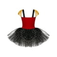 thumbnail image 2 of Yruioon Kids Girls Circus Ringmaster Costume Halloween Party Dress Sleeveless Tassel Dance Leotard Red 14, 2 of 7