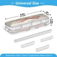 thumbnail image 3 of Plastic Pencil Box Large Capacity Pencil Boxes Clear Boxes with Snap-Tight Lid Stylish Office Supplies Storage Organizer Box House with Snow-covered Roof, 3 of 7