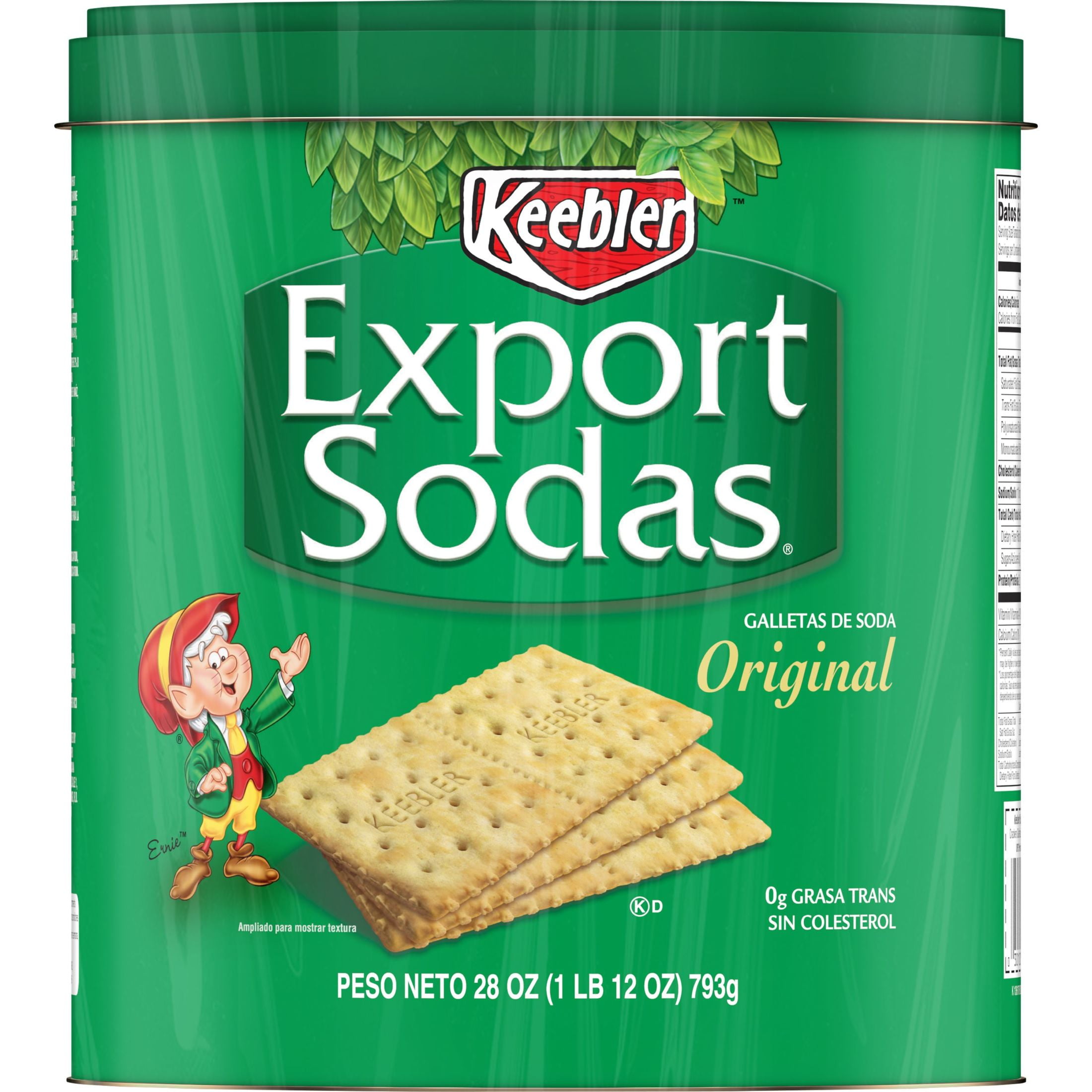 (3 pack) Keebler Export Sodas Original Soda Crackers, Soup Crackers, 28 oz