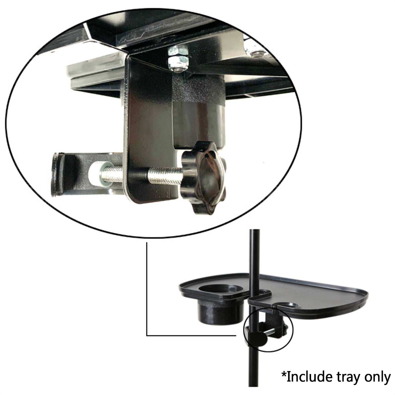 SDFGTstore Plastic Microphone Stand Tray Stage Concert Performance Vocal Guitar Accessory with Drink Holder Microphone Holder