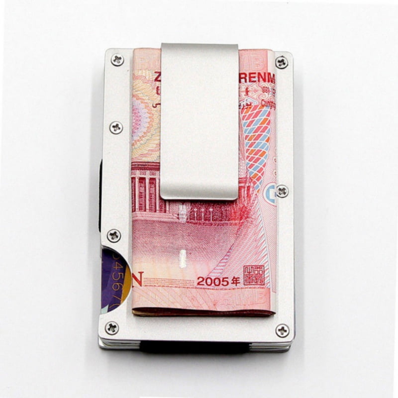 LINKABC - Metal RFID Credit Card Holder Protector Credit Card Wallet Slim RFID Metal Credit Card ...