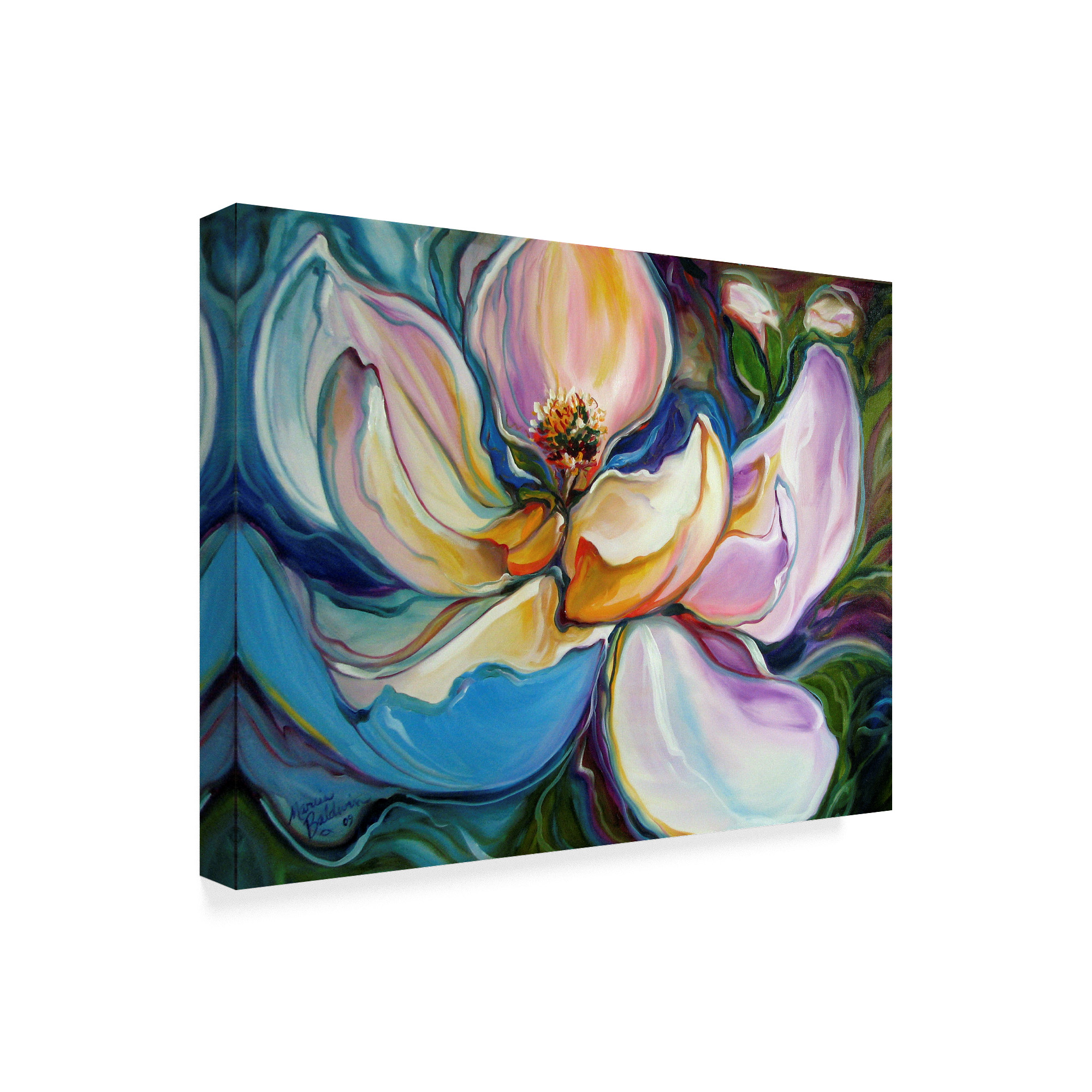 Trademark Fine Art 'Sweet Magnolia Modern Floral Abstract' Canvas Art by Marcia Baldwin