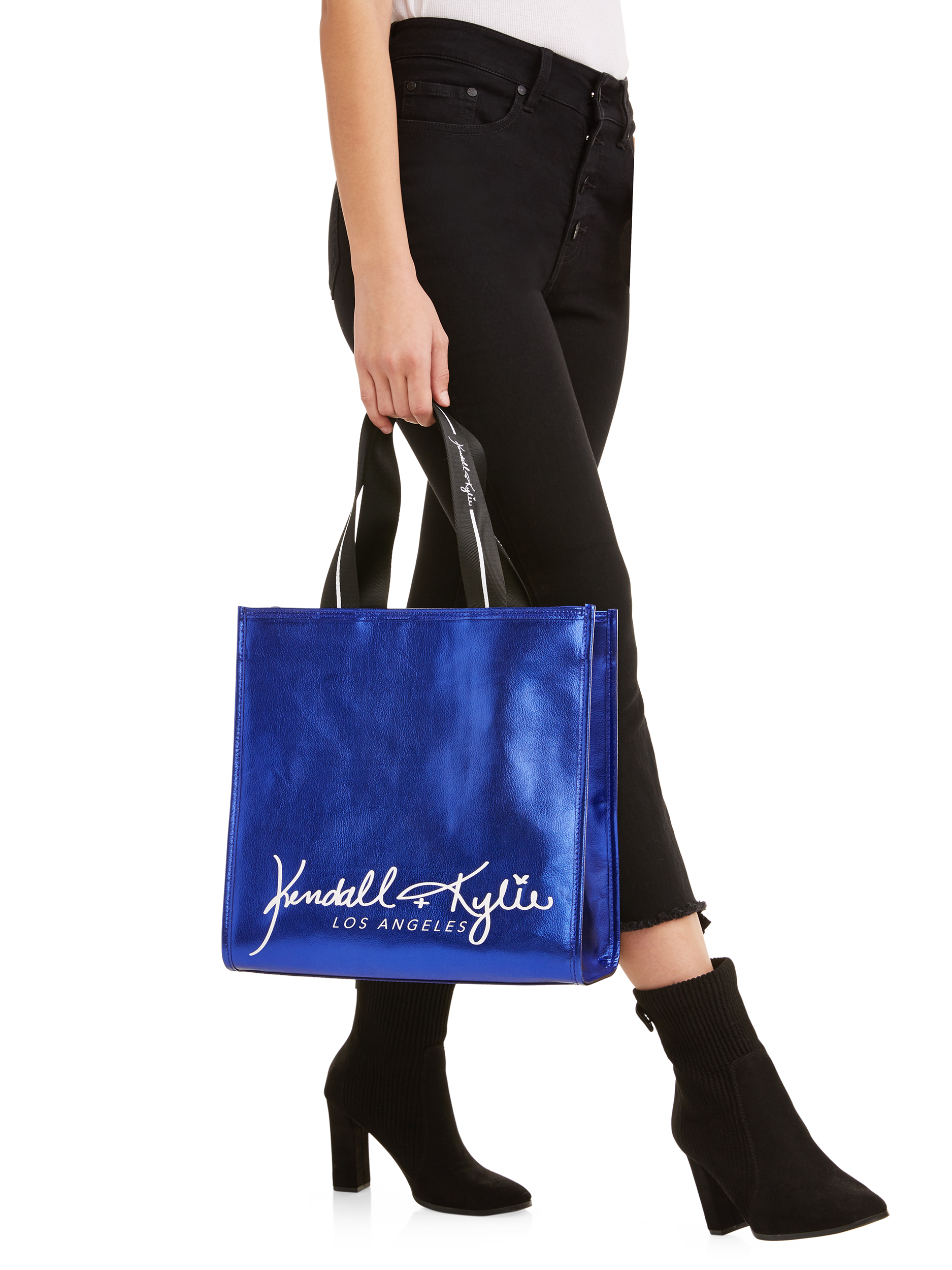 Kendall + Kylie for Walmart Cobalt Tote - image 4 of 5