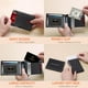 thumbnail image 2 of Billetera RUNBOX, delgada, de piel, para billetes, con bloqueo RFID, para hombre, 2 of 7