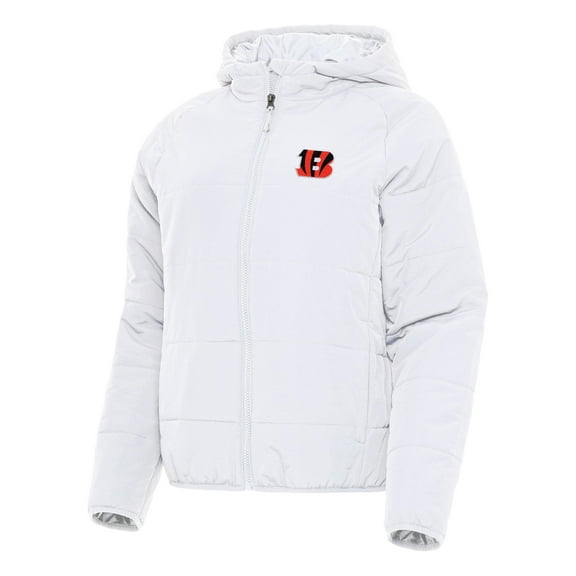 Women's Antigua  White Cincinnati Bengals  Universe Full-Zip Hoodie Jacket