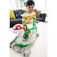 thumbnail image 5 of Hot Wheels Mario Kart Piranha Plant Track Set with 1:64 Scale Yoshi Toy Kart & Gravity Launcher 12in, 5 of 7