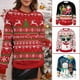 thumbnail image 3 of Women's Christmas Printed Sweatshirt Loose Round Neck Long Sleeve Top for Autumn, 3 of 5