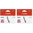 thumbnail image 1 of Tanque de tinta Canon CLI-281 magenta compatible con TR8520, paquete de 2, 1 of 3