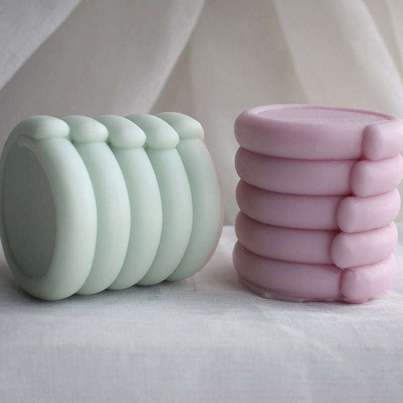 Candle Silicone Mould Geometric Twisted Epoxy Resin Mold for Handmade Craft
