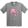 thumbnail image 3 of Inktastic Flamingo Ballerina in Tutu and Ballet Toe Shoes Youth T-Shirt, 3 of 5