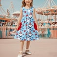 thumbnail image 2 of ZACPNCV 4th of July Toddler Girl Outfit Fourth of July USA Dress Kids Little Girl Independence Day Clothes Blue 13-14 Years, 2 of 7