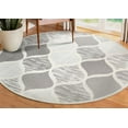 thumbnail image 5 of Leick Home 596585 Laurus Quatrefoil Indoor Outdoor Area Rug Round 5'3", 5 of 18