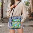 thumbnail image 5 of ZUXONGSY Striped Leopard Floral Print Shoulder Handbag for Women Waterproof Crossbody Purse PU Leather Satchel with Adjustable Wide Strap for Daily Use Shopping, 5 of 7