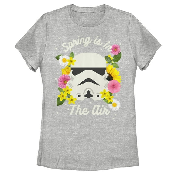 Women's Star Wars Stormtrooper Spring is in the Air Graphic Tee Athletic Heather Large