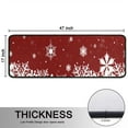 thumbnail image 5 of Kitchen Rugs Sets Of 2,Red Christmas Snowflake Pattern Anti Fatigue Kitchen Mat Rugs Non Slip Washable,Decorative Kitchen Floor Mats for Kitchen,Sink,Laundry,17"x47"+17"x47", 5 of 5