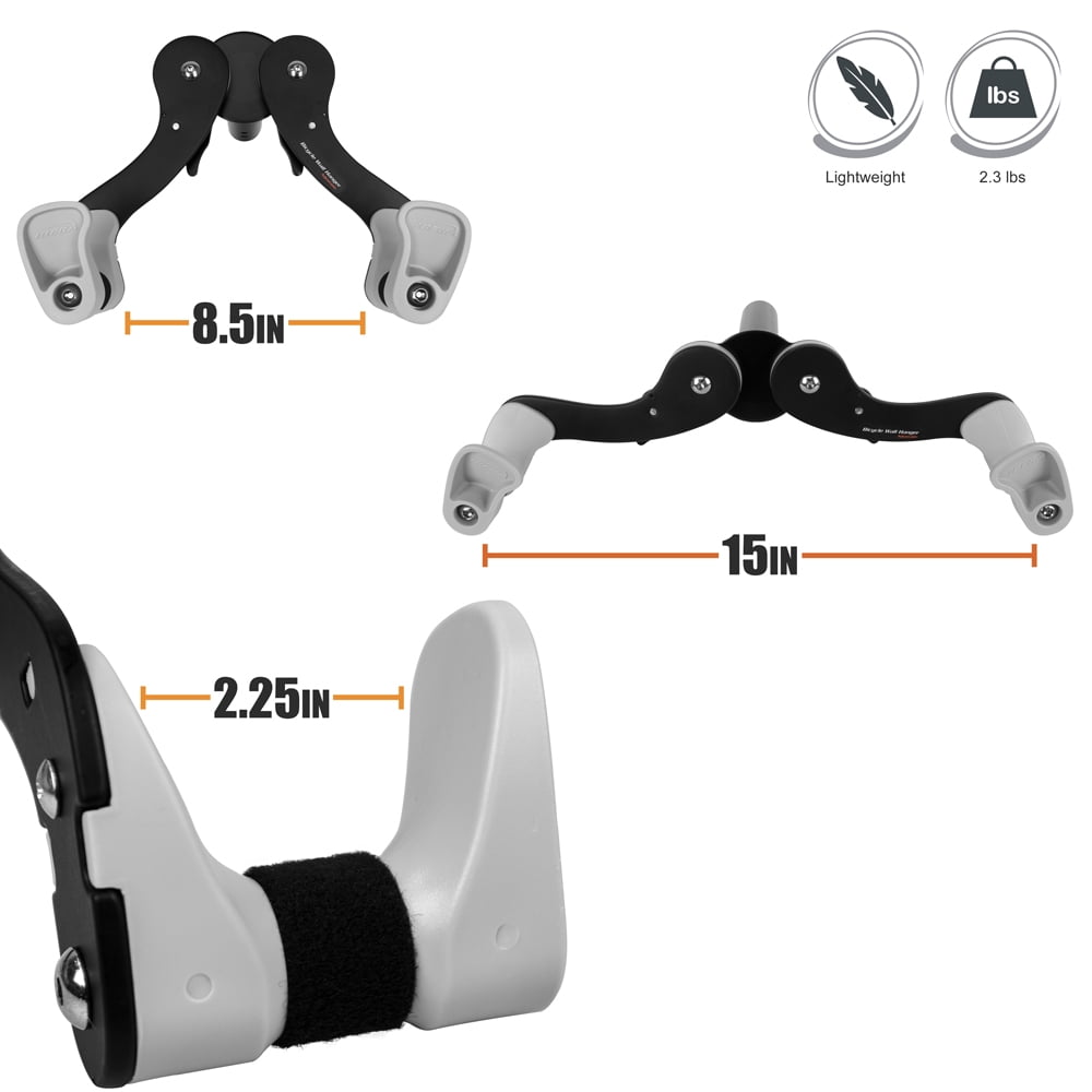ibera adjustable bicycle wall hanger