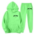 thumbnail image 6 of XEGLSBU Fall Outfits for Girls 10-12 2025 Shoe City Graphic Hoodie and Jogger for Girls Cute Casual 2 Pcs Outfit with Letter Print Top and Pants Fall Outfits for Girls Size 6X Green Size 13-14 Years, 6 of 6