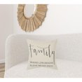 thumbnail image 7 of Gray Cream Canvas Family Love Throw Pillow, 7 of 7