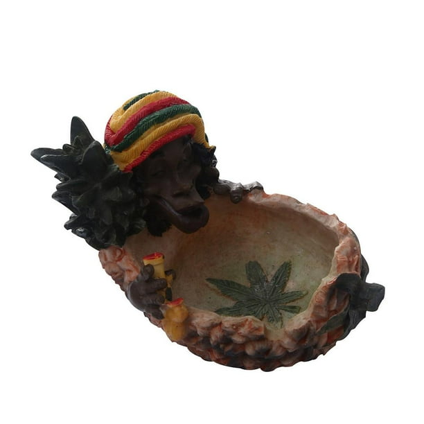 Cenicero Creativo De Piña, Figuritas De Piña De Resina, Cenicero Para Fumar, Soporte Para Cenizas Para Interior, Exterior, Hogar, Patio, Decoración De Oficina matsuzay HA037151-00