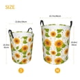 thumbnail image 5 of XMXT Collapsible Laundry Basket, Sunflower Decor Ripple Pattern Polyester Waterproof Laundry Hamper, 62L, 5 of 8