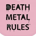 thumbnail image 4 of Inktastic Death Metal Rules White T-shirt Boys or Girls Baby Bib, 4 of 4