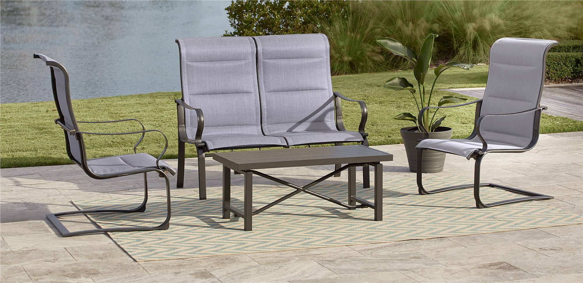COSCO Outdoor Living SmartConnect Patio Sets with Padded Motion Chairs