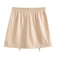 thumbnail image 3 of Mgmyaa Women's Cargo Skirts Summer Mini Skirt Elastic Waist Short Skirt, 3 of 7