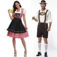 thumbnail image 2 of Vestido de Oktoberfest de Baviera para mujer, adulto, vestido de camarera, vestido de sirvienta, Dirndl, pantalones de cuero para hombre, traje de fiesta de carnaval de cerveza, vestido elegante, 2 of 5