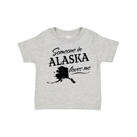 

Inktastic Someone in Alaska Loves Me Gift Toddler Boy or Toddler Girl T-Shirt