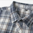 thumbnail image 4 of Elvqul Mens Shirts with Pockets Collared Button down Long Sleeve Black under 10 Plaid Shirts for Men Formal, 4 of 7