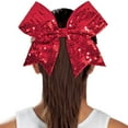 thumbnail image 2 of Sequin Performance Hair Bow Seq Orange, 2 of 2
