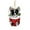 A, variant on Christmas Tree Ornaments, Dog Themed Decorations, Funny Dog Christmas Tree Ornaments with Candy Cane Hat and Colorful Design, Durable Plastic Material, 3.14x2.75 Inches Hanging Pendant