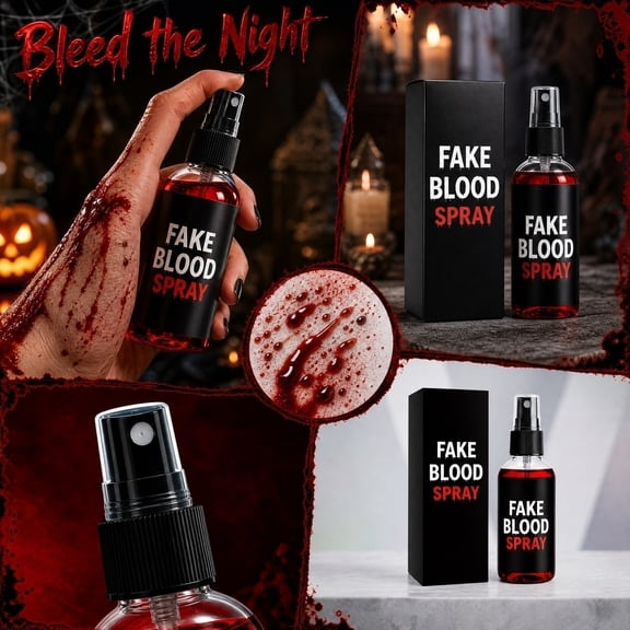 Fake Blood, Vampire Blood 4.7 Inch Sfx Makeup for Halloween Zombie Stage Effect Vampire Accessories Scary Halloween Makeup and Decorations, 1 Pack