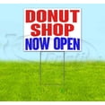 thumbnail image 1 of Donut Shop Now Open (18" x 24") Yard Sign, Includes Metal Step Stake, 1 of 6