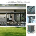 thumbnail image 6 of Mondawe 10'x20' Louvered Pergola, Outdoor Aluminum Pergola with Adjustable Rainproof Roof for Porch ,Deck, Patio, Garden, Gray, 6 of 12