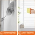 thumbnail image 5 of 4pcs Window Venetian Blind Cleaner Duster Tool,Blind Duster for Cleaning,Microfiber 7Finger Duster Brush Dusting Cleaner Tool for Window Shutters Air Conditioner Vinyl Wood Blinds,with 4 Cloth Cover, 5 of 7