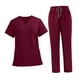 thumbnail image 4 of Conjunto de uniforme médico para mujer y hombre, ropa de trabajo moderna y transpirable para enfermeras y salones de belleza. Rojo, 4 of 9