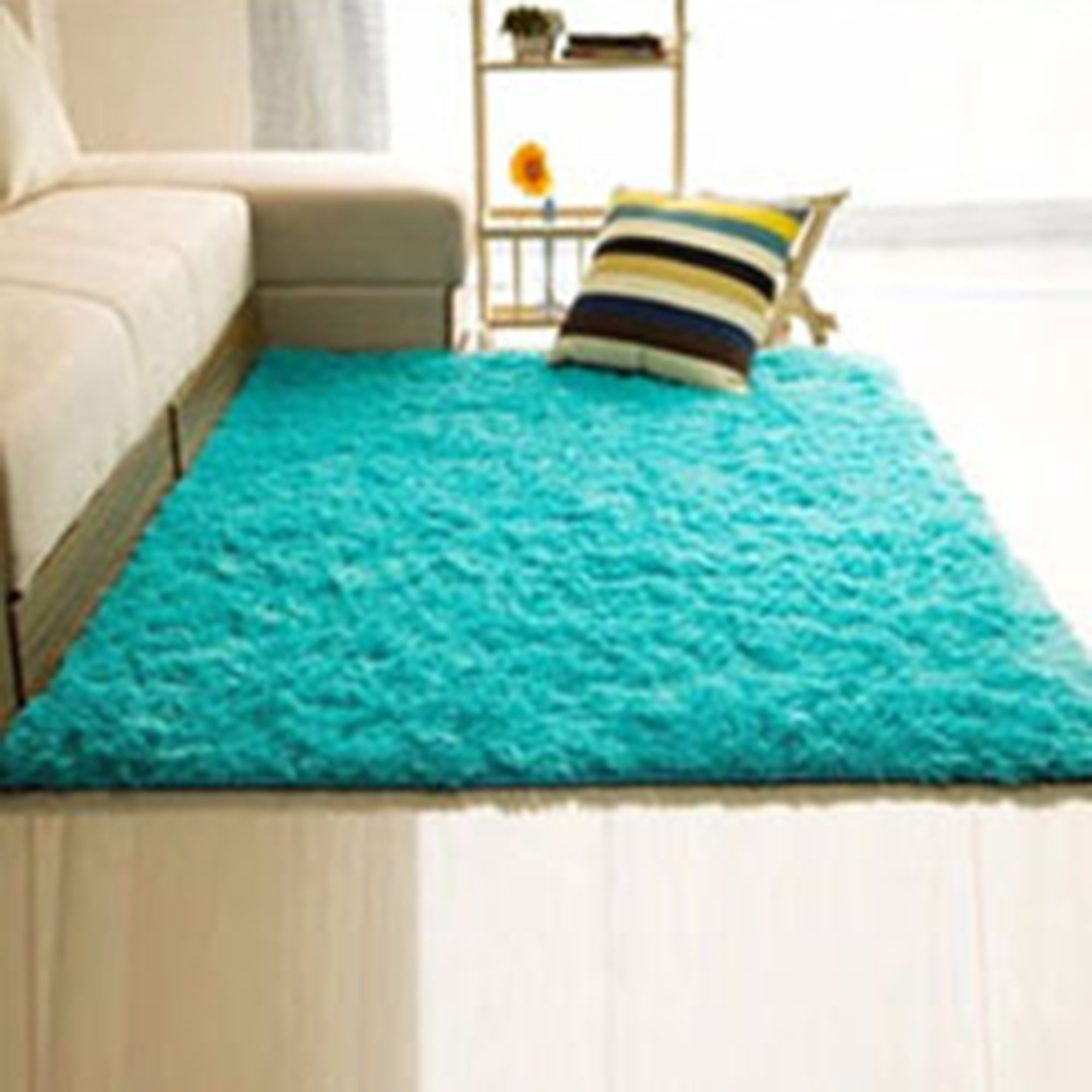 YouLoveIt Plush Shag Area Rugs Antislip Nursery Rug Fluffy Rugs Shag